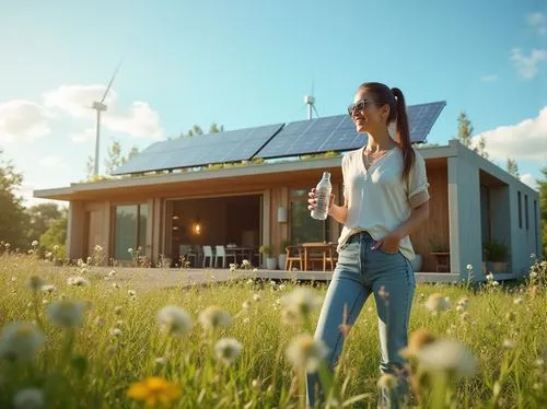 ecovillages,solarcity,passivhaus,energyaustralia,solar photovoltaic,ecovillage,smart home,photovoltaic system,sunedison,energysolutions,grass roof,electrohome,solar energy,energy efficiency,photovoltaics,smart house,ecotrust,enercon,photovoltaic,solar battery,Photography,General,Realistic