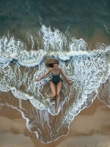 sand art,3d art,sea water splash,aerial view of beach,water waves,heatherley,Illustration,Realistic Fantasy,Realistic Fantasy 25