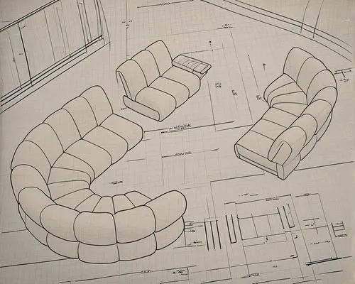 some sofas,drawing of room plan for furniture to be assembled,acconci,extension ring,architect plan,circular staircase,archigram,cochere,Design Sketch,Design Sketch,Blueprint