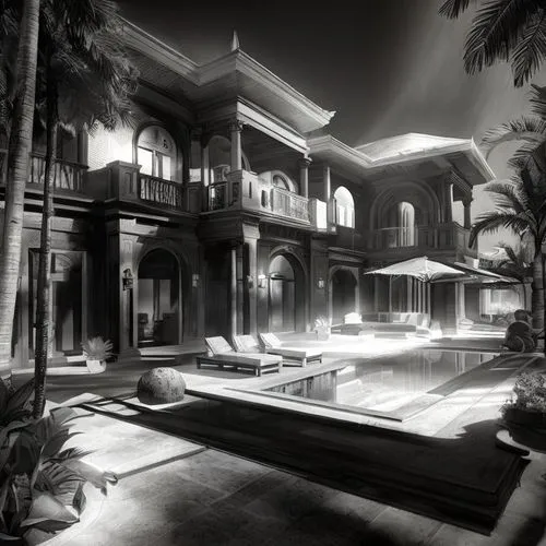 riad,the cairo,white temple,hacienda,mansion,the palm,build by mirza golam pir,courtyard,artemis temple,pharaonic,film noir,hotel nacional,inside courtyard,royal palms,hotel riviera,mortuary temple,ka