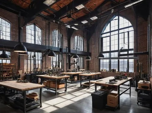 workbenches,bobst,factory hall,officine,bookbinders,sewing factory,printing house,laboratories,reading room,metalworks,loft,exploratorium,manufactory,industrial design,industrial hall,bookbuilding,printshop,maschinenfabrik,warehouse,modern office,Illustration,Realistic Fantasy,Realistic Fantasy 46