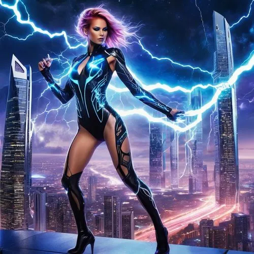 electrifying,madelyne,electrocutionist,electrify,lightning,electronique,Conceptual Art,Sci-Fi,Sci-Fi 04