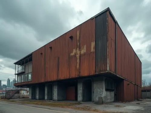 snohetta,corten steel,adjaye,arkitekter,zollverein,zumthor,wooden facade,grundriss,dilapidation,majdanek,industrial building,metal cladding,cantilevered,prora,brownfields,timber house,turnhalle,trouw,arhus,amager,Photography,General,Realistic