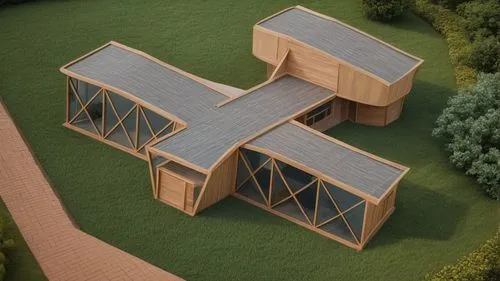 garden buildings,eco-construction,timber house,piglet barn,frame house,roof panels,grass roof,straw roofing,dog house frame,house roofs,roof structures,cube stilt houses,inverted cottage,gable field,w