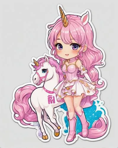 spring unicorn,constellation unicorn,unicorn,chibiusa,kirara,girl pony,Unique,Design,Sticker