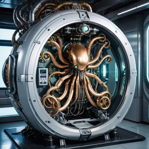 nautilus,ship's wheel,kraken,bathysphere,servitor,cog,astrolabe,turbogenerators,facehugger,cephalon,turbogenerator,stellarator,horologium,cinema 4d,nauplius,agamotto,intersquid,azathoth,ood,ptu,Photography,General,Realistic