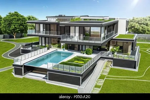 modern house, with a garden 
,modern house,luxury home,luxury property,luxury real estate,3d rendering,crib,modern architecture,smart house,mansion,two story house,large home,cube house,holiday villa,