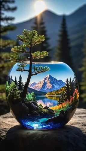 glass painting,lensball,crystal ball-photography,glass sphere,wooden bowl,glass ornament,crystal ball,snow globes,landscape background,snowglobes,glass jar,mount rainier,mountain scene,snow globe,world digital painting,rock painting,paperweight,glass yard ornament,christmas globe,clear bowl,Photography,Artistic Photography,Artistic Photography 02