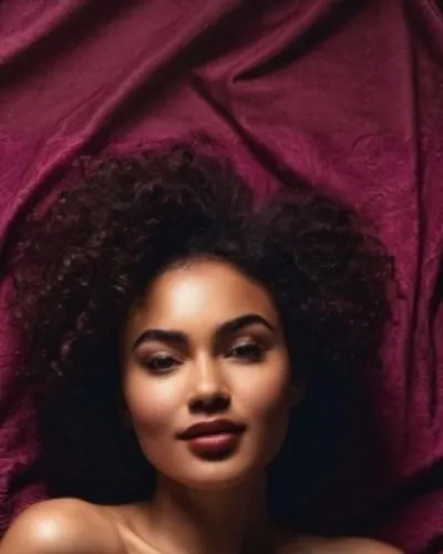 Obra maestra ,a black woman posing with an afro on a purple background,mahdawi,astacio,beautiful african american women,colorism,velvety,afrocentrism