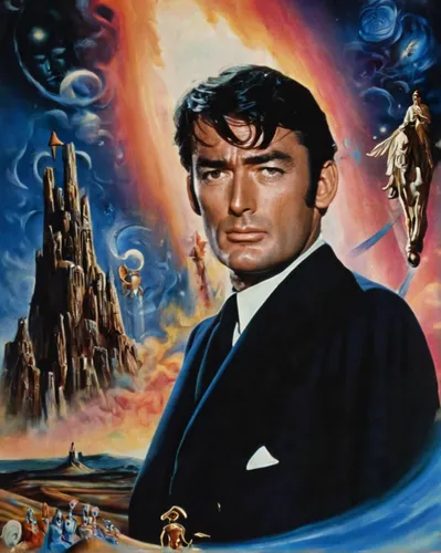 gregory peck,el salvador dali,italian poster,gone with the wind,film poster,james bond,dali,cary grant,bond,spy visual,george paris,vulcan,background image,eldorado,lavezzi isles,el dorado,the man in the water,sci fiction illustration,fountainhead,clue and white,Illustration,Realistic Fantasy,Realistic Fantasy 37