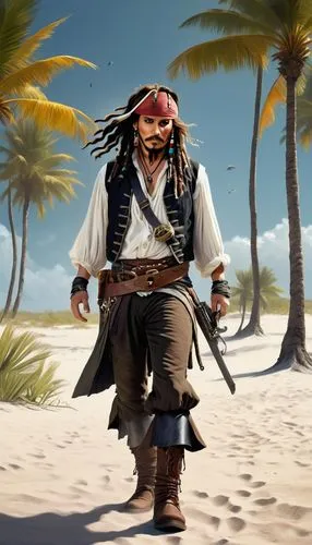 pirate,pirate treasure,pirates,rum,piracy,jolly roger,east indiaman,pirate flag,male character,malibu rum,beach background,sloop-of-war,salty dog,sea man,south seas,monkey island,saranka,sloop,bandana background,castaway beach,Conceptual Art,Sci-Fi,Sci-Fi 12