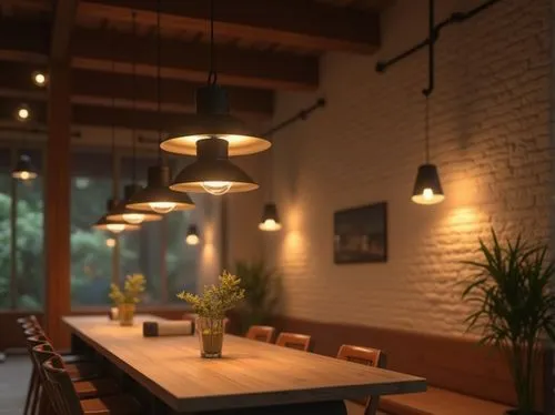 3d rendering,3d render,render,3d rendered,coffee shop,ambient lights,coffeeshop,hanging light,the coffee shop,scene lighting,teahouse,eatery,chefs kitchen,kitchen interior,a restaurant,dining room,hanging lamp,rendered,bistro,japanese restaurant,Photography,General,Realistic