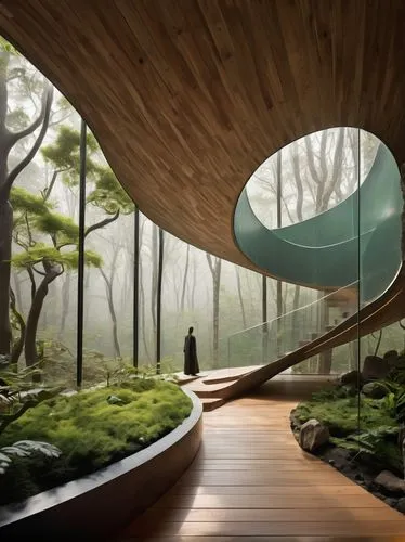 futuristic architecture,futuristic art museum,snohetta,futuristic landscape,forest house,safdie,biopiracy,house in the forest,greenforest,asian architecture,biomimicry,biospheres,heatherwick,archidaily,green forest,bamboo forest,bamboo curtain,wudang,walkway,forest chapel,Unique,3D,Garage Kits