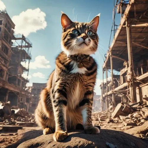 cat warrior,street cat,postapocalyptic,rescue alley,destroyed city,calico cat,cat european,kittani,cat image,toxoplasmosis,post apocalyptic,supercat,kitterman,felino,worldcat,catastrophe,chebbi,rubble,catalanotto,bengal,Photography,General,Realistic