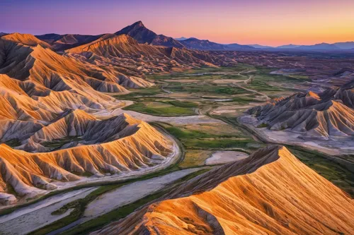 Photo wallpaper sunset, nature, mountain, northern Spain, The Bardenas Reales National Park,badlands national park,badlands,mountainous landforms,gobi desert,the mongolian and russian border mountains