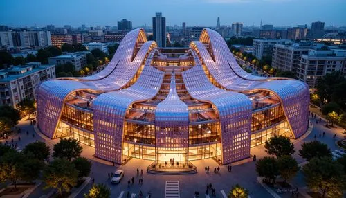 chengdu,tianjin,zhengzhou,hongdan center,blavatnik,guangzhou,zhangzhou,morphosis,futuristic architecture,hangzhou,futuristic art museum,xujiahui,chongqing,shijiazhuang,xuzhou,chunjiang,kunshan,disney concert hall,gaudi,dongdaemun