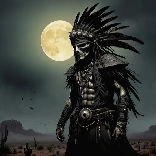 tezcatlipoca,maliana,witchdoctor,moonsorrow,aztlan,shaman,nighthorse,mictlan,kalasha,aztec,kotal,raziel,montezuma,lone warrior,shamanic,chakan,mapuche,hondo,ochichi,xinan,Conceptual Art,Daily,Daily 01