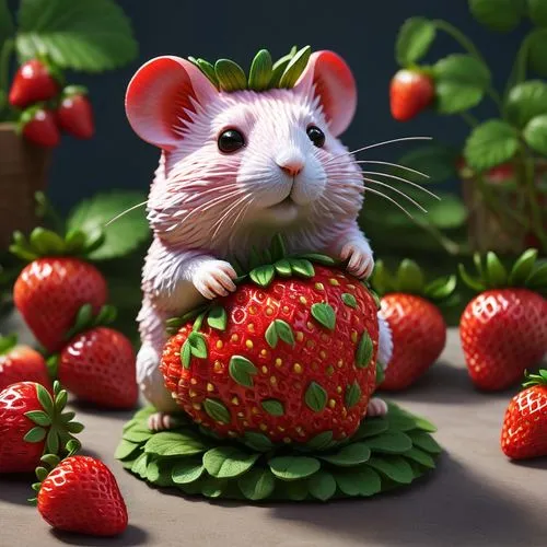 strawberry plant,strawberries,strawberry,straw mouse,mock strawberry,red strawberry,strawberry ripe,strawberry flower,ratatouille,raspberry,quark raspberries,many berries,berries,alpine strawberry,mollberry,fresh berries,whimsical animals,wild strawberries,salad of strawberries,raspberries,Conceptual Art,Daily,Daily 02