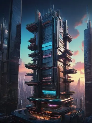 arcology,futuristic landscape,cybercity,futuristic architecture,cyberport,cybertown,skyscraper,sedensky,the skyscraper,skycraper,skyreach,coldharbour,skyscraping,sky apartment,scifi,cyberworld,futuristic,sky space concept,areopolis,metropolis,Art,Artistic Painting,Artistic Painting 29