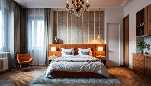 chambre,bedroom,danish room,bedchamber,headboards,interior decoration,Photography,General,Realistic