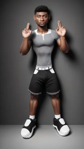 Un hombre moreno short negro ,3d figure,3d man,3d model,muscle man,action figure,actionfigure,strongman,game figure,png transparent,usain bolt,b3d,edge muscle,3d modeling,sculpt,3d rendered,mohammed a