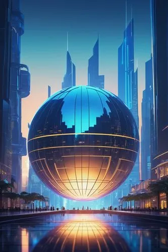 technosphere,futuristic landscape,cybercity,globecast,glass sphere,globe,futuristic architecture,futuristic,megacorporations,megacorporation,metropolis,fantasy city,epcot ball,futurist,musical dome,globespan,futuregen,lotusphere,cybertown,cosmosphere,Unique,Paper Cuts,Paper Cuts 05