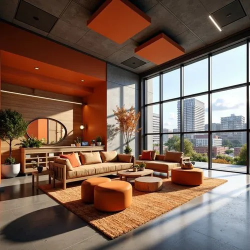 modern living room,loft,apartment lounge,penthouses,interior modern design,living room,contemporary decor,modern decor,lofts,livingroom,3d rendering,mid century modern,interior design,sky apartment,clubroom,corten steel,concrete ceiling,interior decoration,search interior solutions,modern office