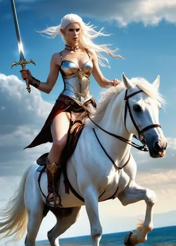 sophitia,penthesilea,female warrior,horsewoman,sandahl,mystara,fantasy woman,boudicca,heroic fantasy,warrior woman,boudica,arianrhod,thorhild,krietor,everquest,horseback,tuatha,epona,cirta,thundra,Photography,General,Realistic