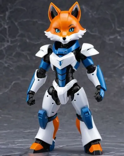 A jrpg game style robot fox charactor,garrison,outfox,foxtrax,fuzeon,foxman,foxmeyer,mmx,foxxy,vulpes,foxl,foxbat,foxpro,fox,foxx,kekko,vulpes vulpes,a fox,kyrios,redfox,outfoxing,Unique,3D,Garage Kit