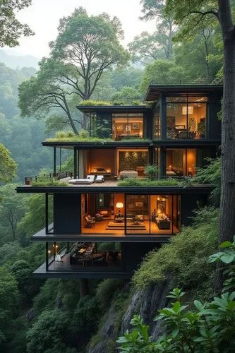 forest house,tree house hotel,treehouses,amanresorts,tree house,house in the forest