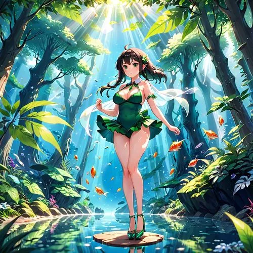 chieri,ranka,forest background,kumiko,kagome,sanae,yggdrasil,saori,mikuru asahina,futami,kururi,printemps,summer background,kitakami,nouaimi,yanmei,ritsuko,araruama,maho,miku maekawa,Anime,Anime,Realistic