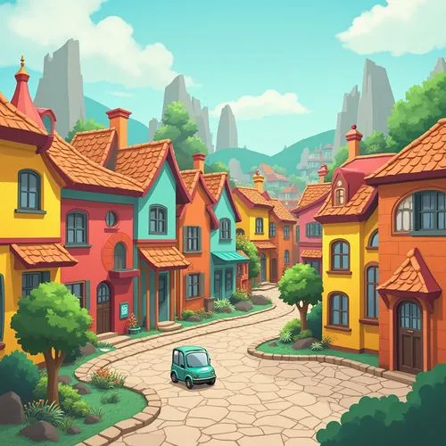 aurora village,toontown,popeye village,toonerville,bakersville,fantasy city