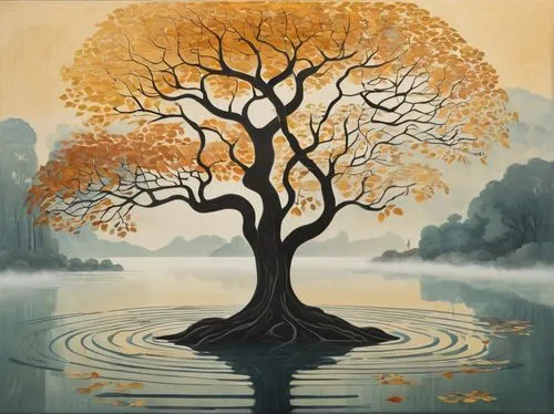 bodhi tree,flourishing tree,lonetree,painted tree,orange tree,deciduous tree,celtic tree,duncanson,lone tree,brown tree,isolated tree,the japanese tree,watercolor tree,tree of life,gold foil tree of life,xanthophylls,autumn tree,tulip tree,oak tree,arbre,Art,Artistic Painting,Artistic Painting 46