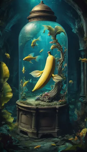 aquarium,banana dolphin,aquarium decor,under sea,underwater background,yellow fish,dolphin bananas,mermaid background,under the sea,fish tank,underwater playground,aquariums,underwater world,aquarium inhabitants,acquarium,underwater fish,undersea,sea life underwater,aquatic life,aquatic animals,Illustration,Realistic Fantasy,Realistic Fantasy 02