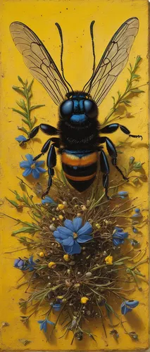 blue wooden bee,carpenter bee,pollinator,bee,heath-the bumble bee,drone bee,pollino,bumble-bee,megachilidae,bumblebees,bumblebee fly,flower fly,cloves schwindl inge,bombus,wild bee,silk bee,insects,kryptarum-the bumble bee,western honey bee,bees,Art,Artistic Painting,Artistic Painting 26