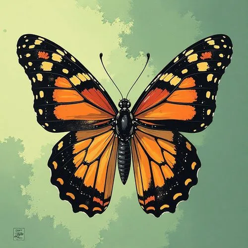 butterfly vector,orange butterfly,vanessa atalanta,euphydryas,monarch butterfly,melitaea,Illustration,American Style,American Style 08