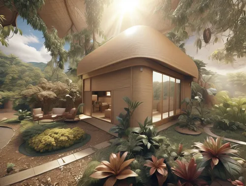 mid century house,garden design sydney,landscape design sydney,3d rendering,landscape designers sydney,house in the forest,cubic house,greenhouse cover,roof landscape,tree house hotel,tree house,summer cottage,3d render,home landscape,inverted cottage,3d rendered,cube house,render,small cabin,dunes house