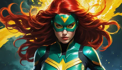 transistor,captain marvel,starfire,sprint woman,head woman,firestar,fantasy woman,nova,phoenix,goddess of justice,the enchantress,marvels,xmen,bodypaint,scarlet witch,marvel comics,super heroine,loki,medusa,superhero background,Conceptual Art,Fantasy,Fantasy 32