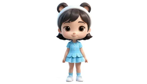 mii,3d rendered,3d render,tsukiko,3d model,cute cartoon character,3d figure,anime 3d,cyan,nanako,chibi girl,ashima,mio,chiun,minimo,character animation,render,chiwawa,renderman,3d modeling,Unique,3D,3D Character