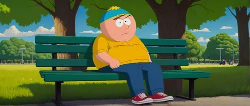 man on a bench,park bench,cartoon video game background,animated cartoon,dipper,in the park,child in park,parks,bench,cute cartoon character,river pines,television character,recess,bart,cute cartoon image,retro cartoon people,animated,cartoon character,thinking man,benches,Conceptual Art,Daily,Daily 27