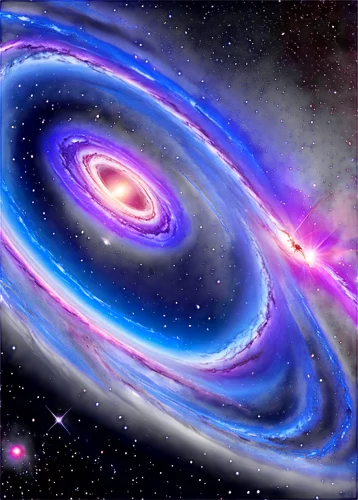 Firmament, celestial body, stars scattered around, vibrant purple and blue colors, nebula clouds, galaxy spiral arms, shining bright center, dramatic lighting, 3/4 composition, cinematic atmosphere, s