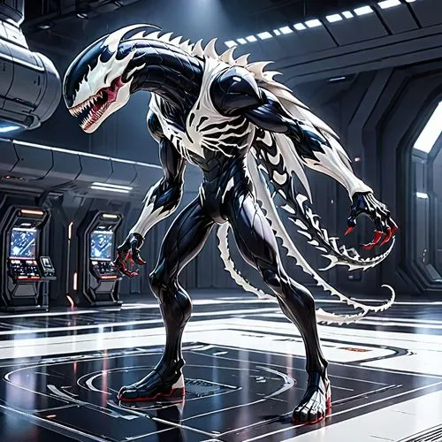 saluki,venom,cg artwork,exoskeleton,sci fi,darth talon,alien warrior,rex,cobra,sci fiction illustration,orca,raptor,scifi,sci-fi,sci - fi,drexel,marine reptile,cynorhodon,concept art,regulus regulus,Anime,Anime,General