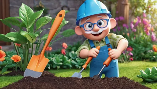 gardener,garden work,clay soil,garden shovel,gardening,landscaping,work in the garden,garden tool,arborist,mulch,digging equipment,garden pot,fertilize,compost,landscape designers sydney,planting,planter,start garden,plant bed,aggriculture,Unique,3D,3D Character