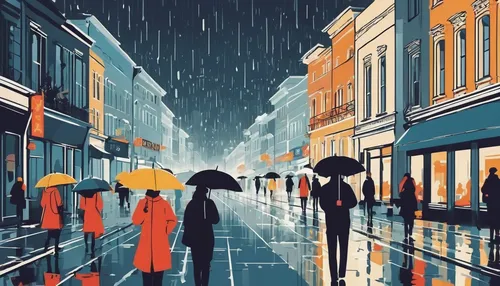 man with umbrella,umbrellas,walking in the rain,travel poster,umbrella,paris clip art,rainy day,people walking,vector illustration,pedestrian,summer umbrella,asian umbrella,cocktail umbrella,rain,japanese umbrellas,in the rain,rainy,rainy weather,rains,raindops,Illustration,Vector,Vector 01