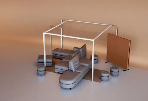 a couch, table and other furniture is arranged on a surface,cube surface,3d object,3d model,cinema 4d,isometric,metamaterial,Photography,General,Realistic