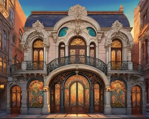 venetian hotel,venetian,deruta,archways,gaudi,persian architecture,iranian architecture,art nouveau frame,ornate,venezia,art nouveau frames,barcelona,baroque,palazzo,renaissance,europe palace,marble palace,arcaded,beautiful buildings,victoriana,Unique,Design,Character Design