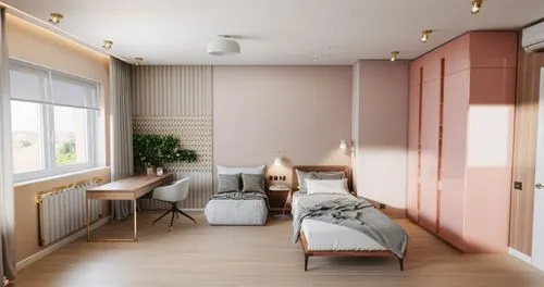 shared apartment,japanese-style room,modern room,apartment,an apartment,3d rendering,Photography,General,Realistic