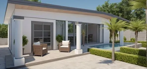 pool house,3d rendering,holiday villa,residencial,carports,luxury property,Photography,General,Realistic