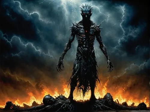 nekron,morgoth,angmar,nyarlathotep,nephilim,samuil,Illustration,Realistic Fantasy,Realistic Fantasy 33