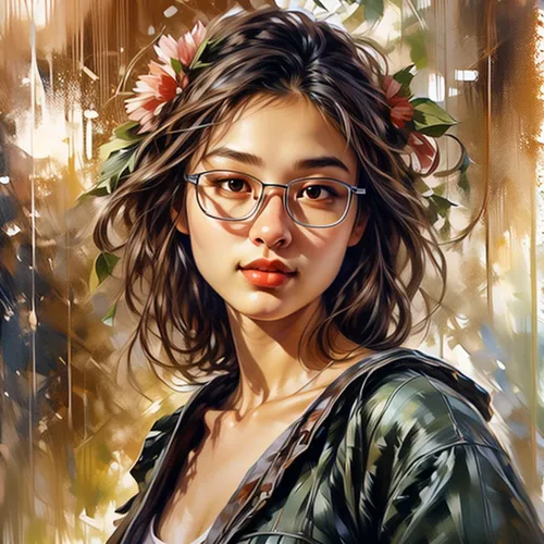 romantic portrait,girl portrait,girl in flowers,fantasy portrait,flower painting,digital painting,beautiful girl with flowers,mystical portrait of a girl,girl in a wreath,artist portrait,portrait background,boho art,world digital painting,portrait of a girl,asian woman,vietnamese woman,flower art,floral frame,floral wreath,woman portrait